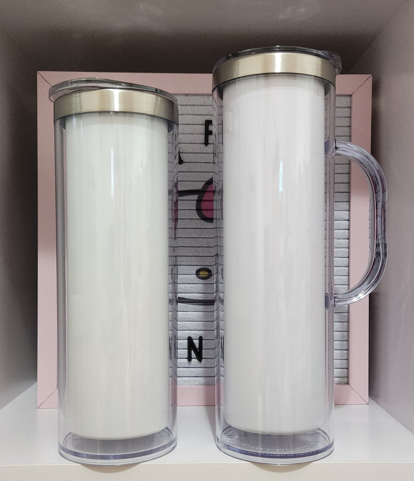 20oz Tall Stainless Steel - Sublimation Snowglobe Tumbler