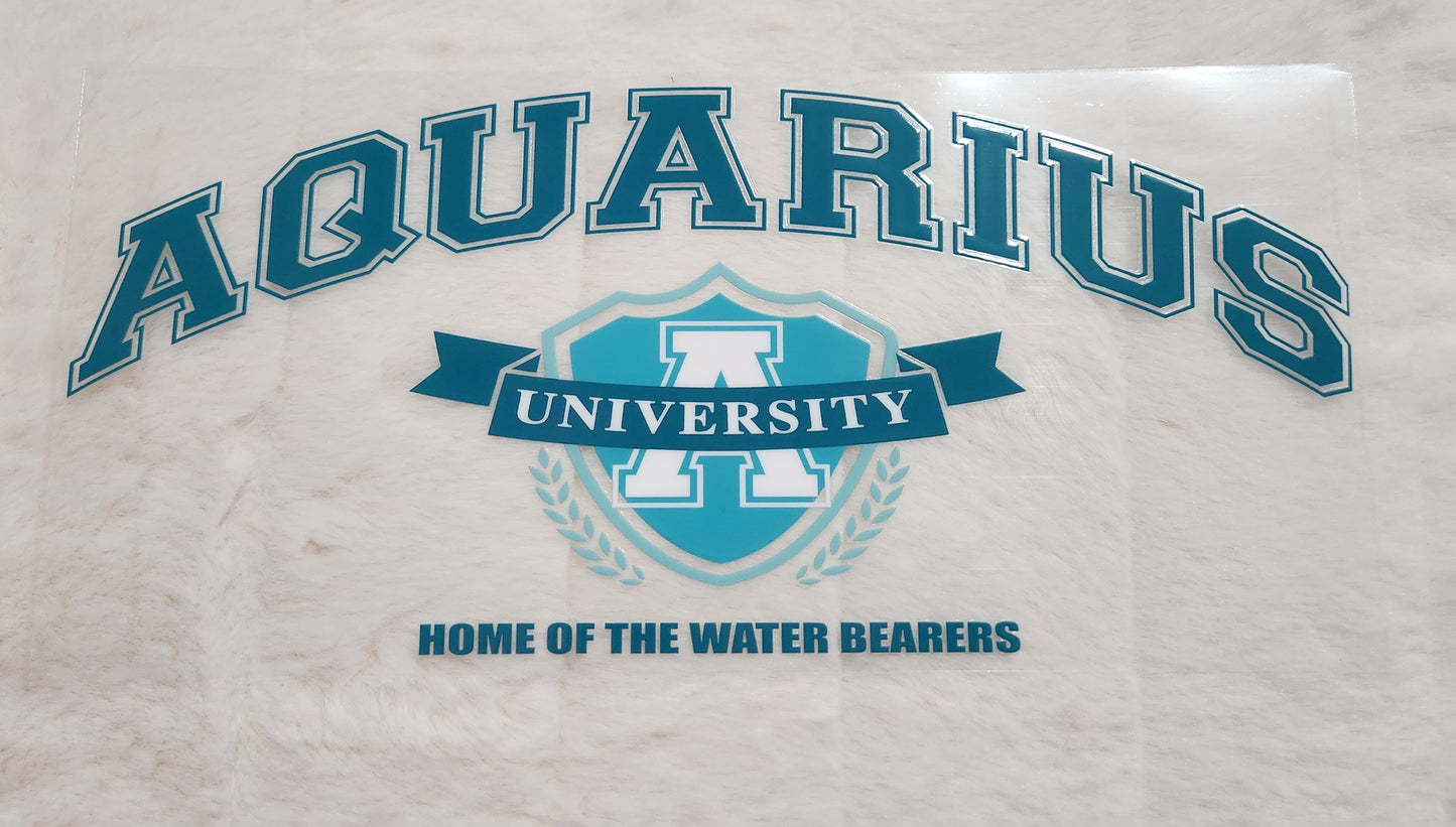 16oz Zodiac University UV DTF Decals